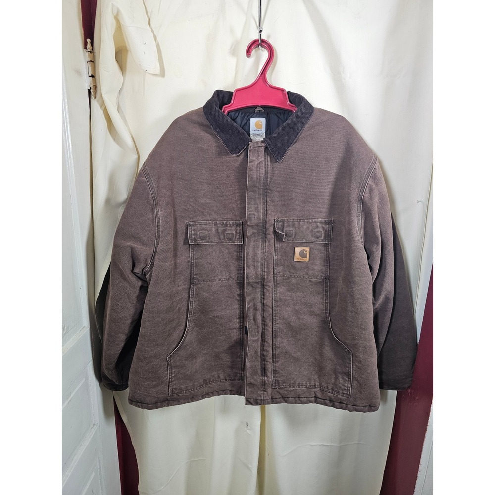 Vintage Carhartt C26 CHT Arctic Quilt Lined Sandstone Traditional -Brown 4XL Reg
